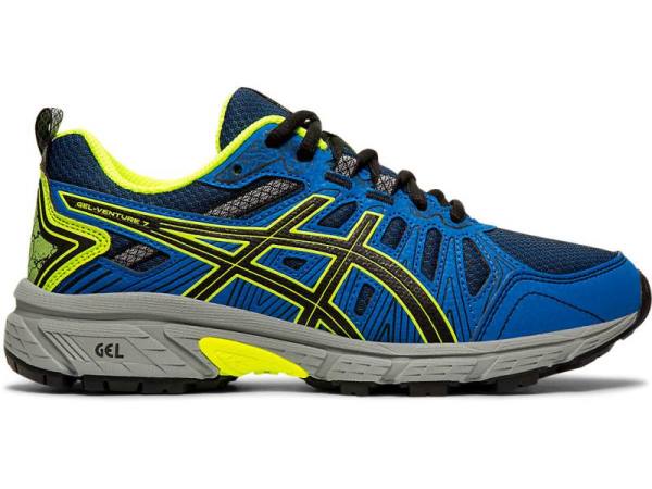 Asics Hardloopschoenen Kinderen, GEL-VENTURE Zwart/Geel - Asics Nieuwste | B6391508-SA